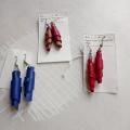 Boucles d'oreilles Cuir Cocon  couleur.. 24€